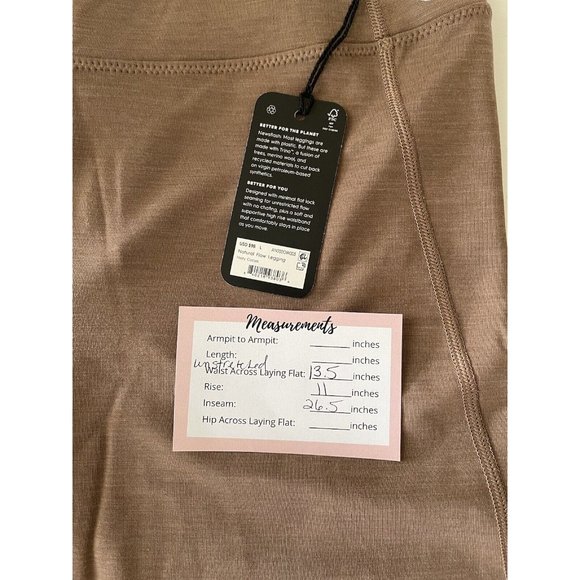 Allbirds Natural Flow Legging Hazy Cocoa Size L NWT $98 - Picture 4 of 4